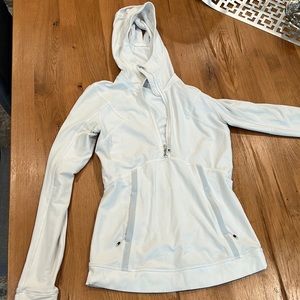 Lululemon half zip hoodie- white